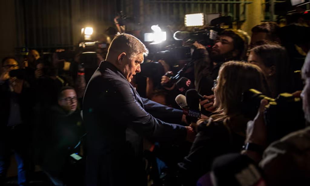 Robert Fico ganhou as eleições com um discurso pró-Putin. Foto: Martin Divísek/EPA