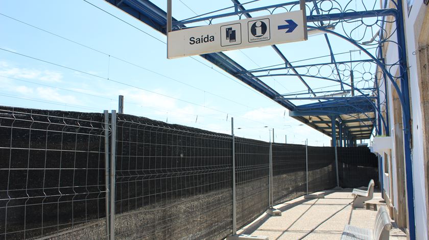 Estação ferroviária de Mangualde encerrada desde abirl de 2022 Foto: Liliana Carona/RR