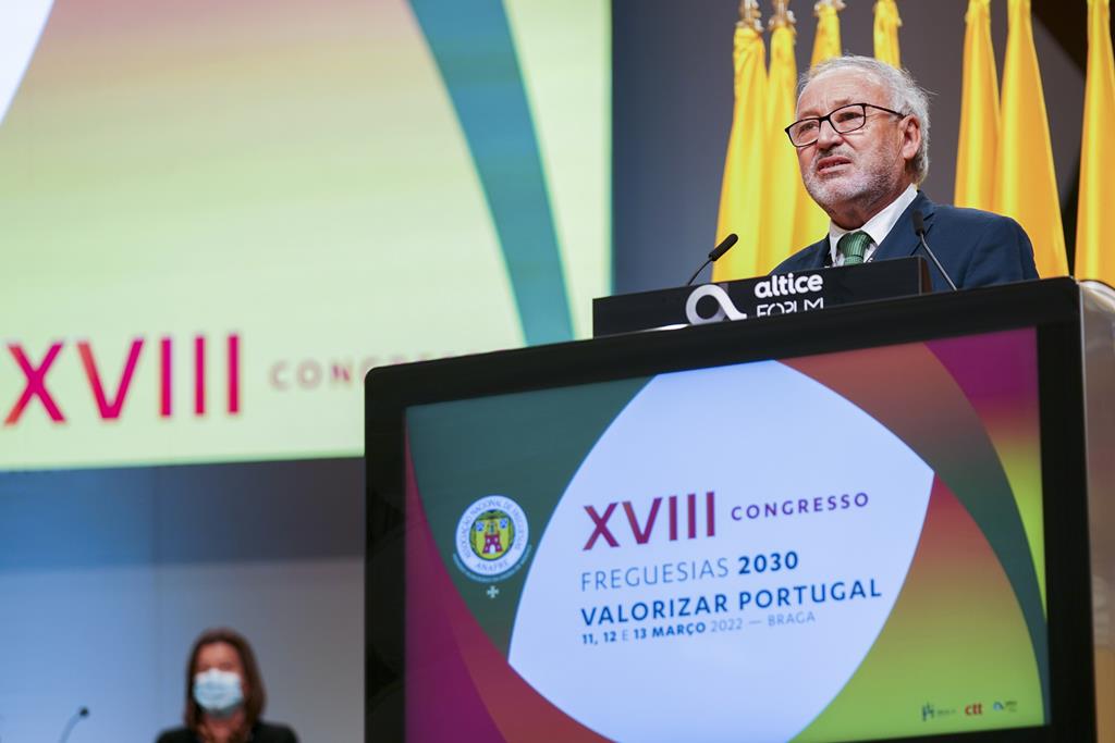 O presidente da Anafre, Jorge Veloso, na abertura do XVIII Congresso da Anafre. Foto: Hugo Delgado/Lusa