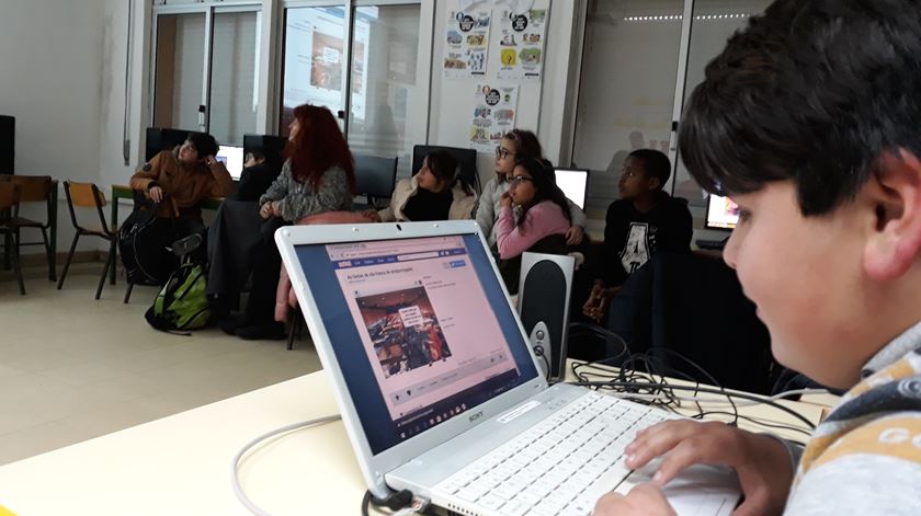 A plataforma onde os alunos aprendem a programar está disponível on-line de forma gratuita. Foto: Manuela Pires/RR
