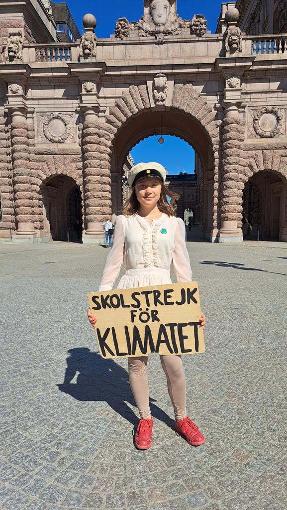 Greta Thunberg termina greve escolar após terminar o secundário. Foto: Twitter Greta Thunberg