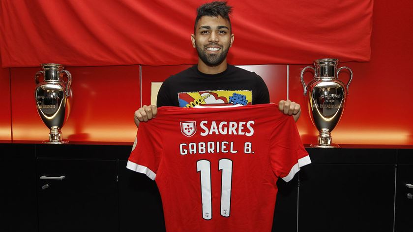 Gabigol será o "11", com Gabriel nas costas. Foto: SL Benfica
