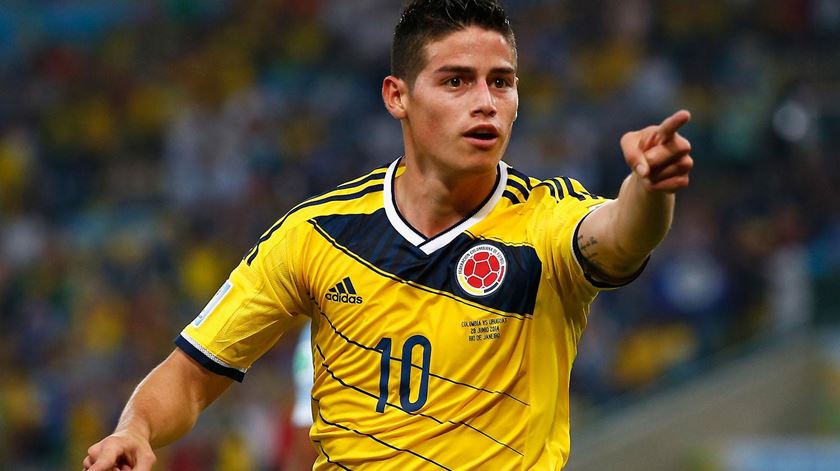James é a principal estrela da selecção colombiana. Foto: Real Madrid CF