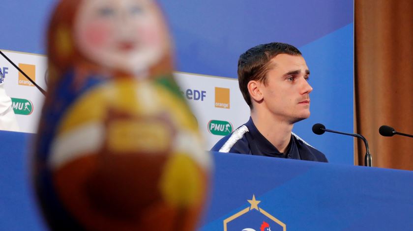 Griezmann foi o porta-voz da seleção francesa na Rússia. Foto: Maxim Shemetov/Reuters