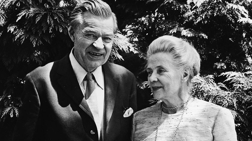 Gunnar e Alva Myrdal venceram o Prémio Nobel em categorias e anos diferentes. Foto: DR