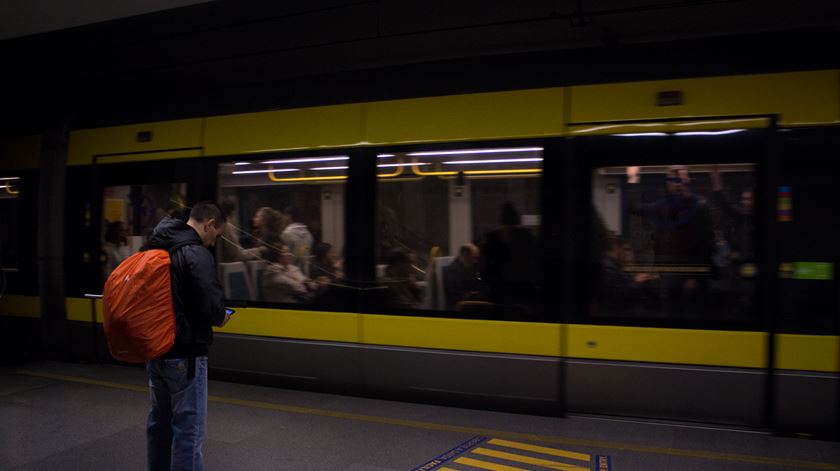 É a primeira vez que o metro do Porto faz greve. Foto: Hélio Carvalho/RR
