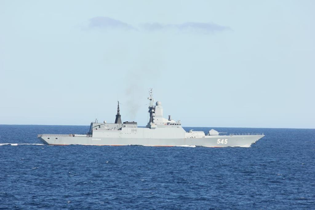 Marinha acompanha corvetas russas ao largo da costa portuguesa. Foto: Estado-Maior-General das Forças Armadas