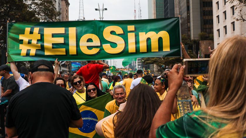 Manifestação pró-Bolsonaro. Foto: Mia Alberti