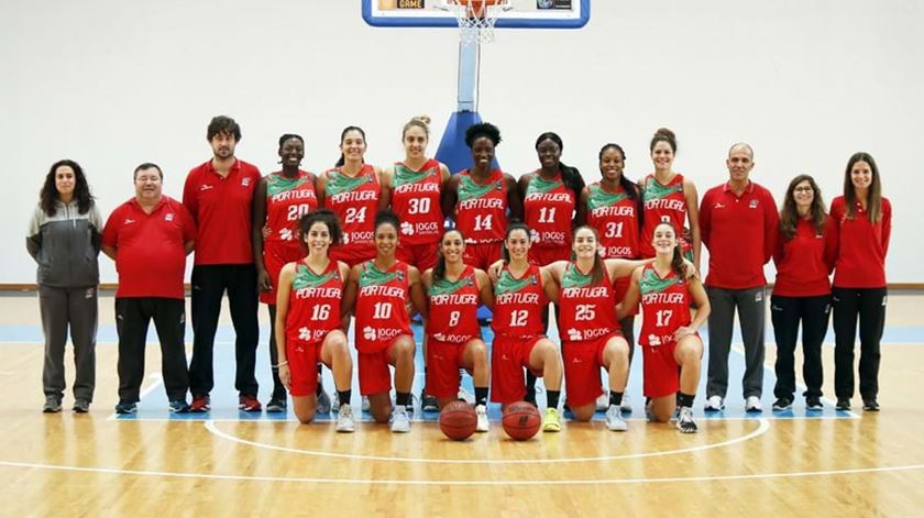 Portugal, basquetebol feminino. Foto: FPB