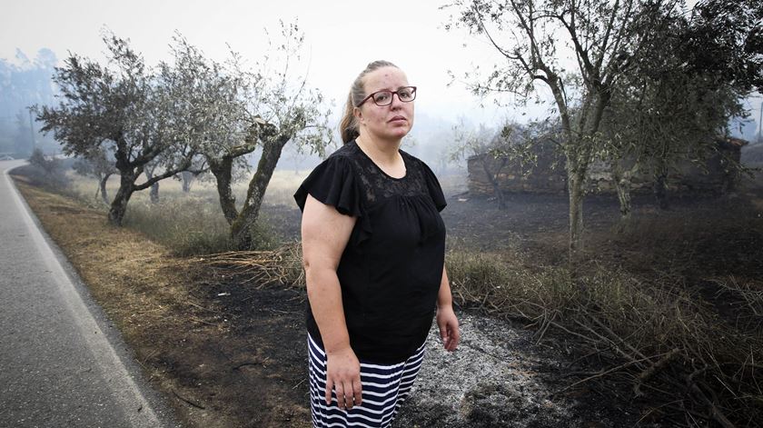 Maria José Coelho, habitante da aldeia de Nodeirinho, perdeu dois familiares no incêndio deste fim-de-semana em Pedrógão Grande