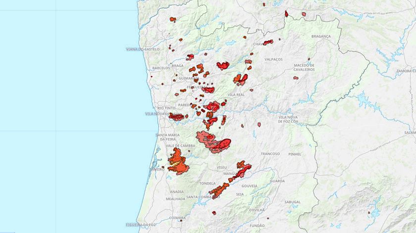 Desde segunda-feira já ardeu o dobro da área do que em 2023