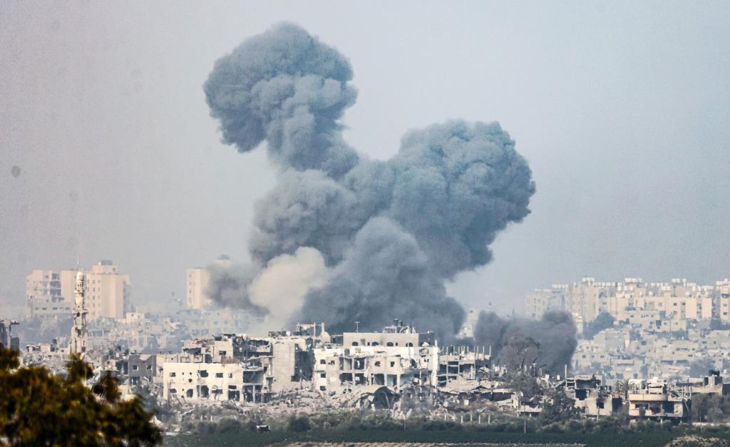 Israel intensifica ataques ao norte da Faixa de Gaza, Palestina, guerra, Médio Oriente, Hamas, destruição. 28/10/23 Foto: Hannibal Hanschke/EPA