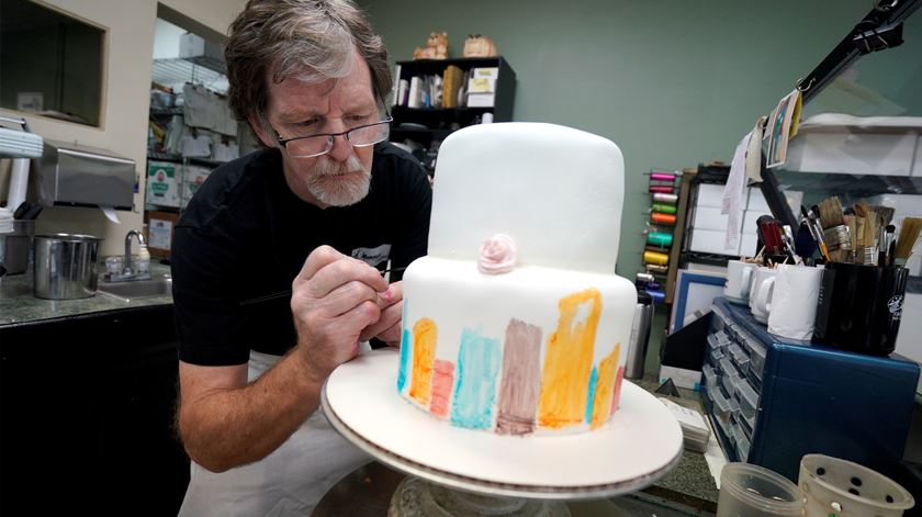 Jack Phillips, o pasteleiro que foi processado por recusar fazer um bolo para um casamento homossexual. Foto: Rick Wilking/Reuters