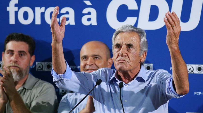 Jerónimo de Sousa quer reforço da CDU para Socialistas não governarem sozinhos. Foto: Nuno Veiga/Lusa
