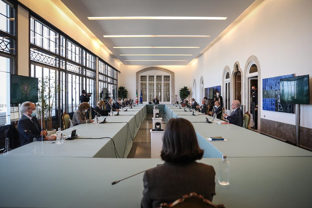 Reunião do Conselho de Estado em março de 2022. Foto Rodrigo Antunes/Lusa