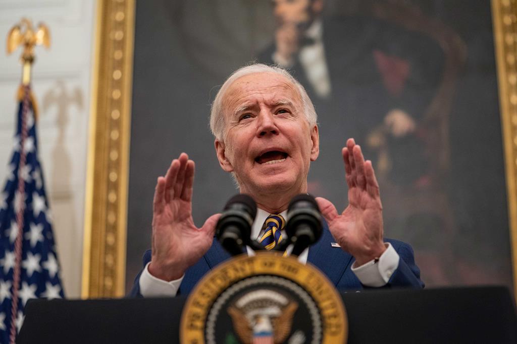 Joe Biden cumpre esta quinta-feira os primeiros 100 dias na Casa Branca. Foto: Ken Cedeno/EPA