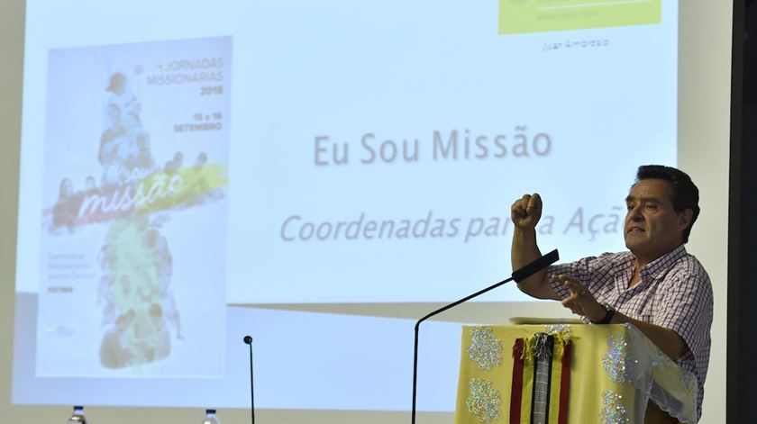 O teólogo Juan Ambrosio, nas Jornadas Missionárias, em Fátima, em setembro de 2018. Foto: João Cláudio Fernandes/OMP