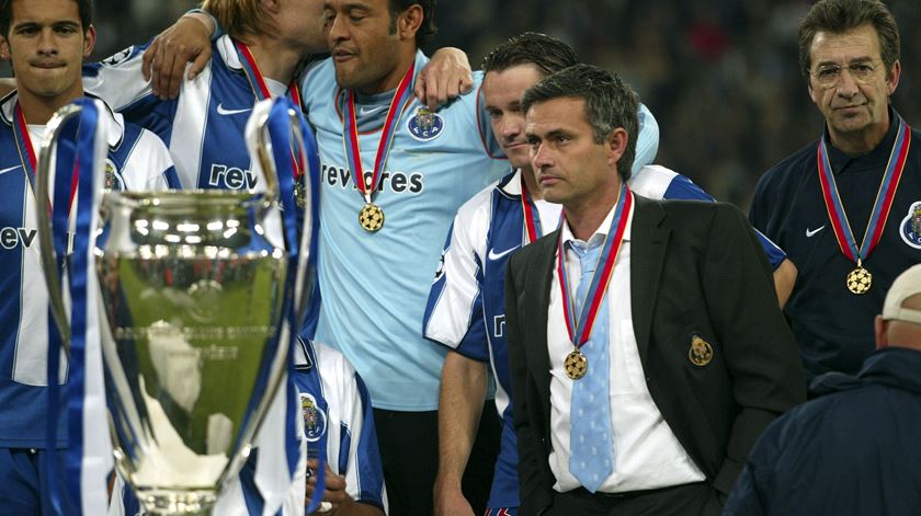 A Liga dos Campeões, pelo FC Porto, continua a ser um dos grandes feitos de Mourinho. Foto: Michael Regan/Action Images/Reuters