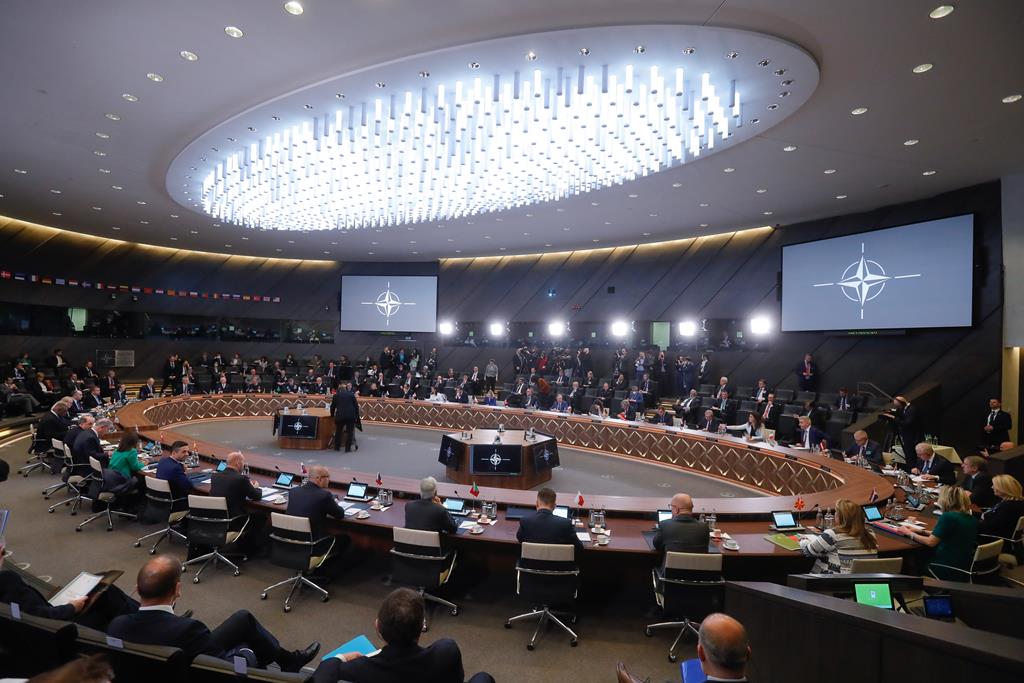 Reunião de ministros da Defesa da NATO. Foto: Stephanie Lecocq/EPA