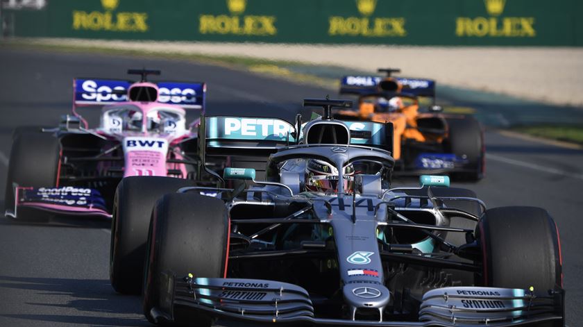 Lewis Hamilton, Mercedes, no Grande Prémio da Austrália. Foto: Julian Smith/EPA