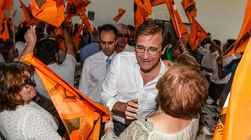 A noite eleitoral pode trazer surpresas, dizem os apoiantes e até os críticos de Passos Coelho, sobretudo a Norte. Foto Luís Forra/Lusa