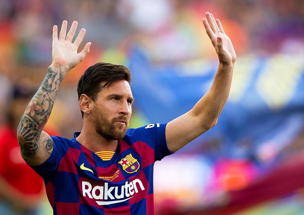 Messi quis sair do Barcelona no verão. Foto: Andreu Dalmau/EPA
