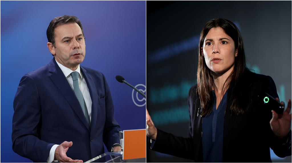 Luís Montenegro e Mariana Mortágua estiveram frente a frente na televisão. Fotos: Lusa