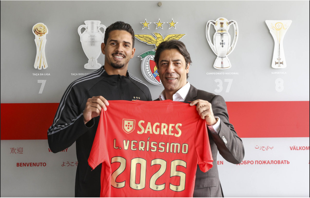 Lucas Veríssimo e Rui Costa, Benfica. Foto: SLB