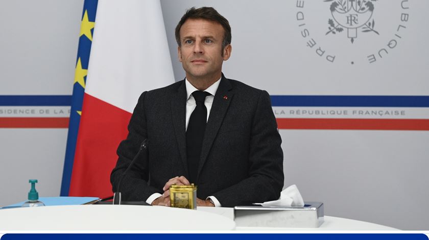 Emmanuel Macron Presidente França. Foto: Christophe Archambault/EPA