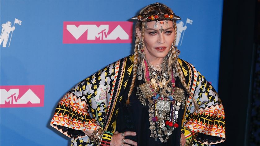 Madonna nos Prémios MTV. Foto: Jason Szenes/EPA