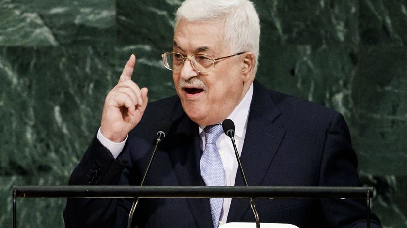 Mahmoud Abbas, líder da Autoridade Palestiniana, denuncia todos os acordos com Israel e Estados Unidos. Foto: Justin Lane/EPA