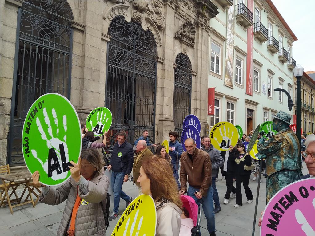 Manifestação de proprietários de alojamentos locais contra o programa Mais Habitação Foto: Hugo Monteiro/RR