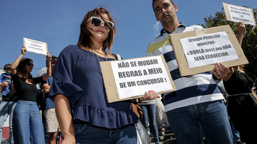 Professores protestam contra o Governo no dia 15. Foto: Manuel Araújo/Lusa