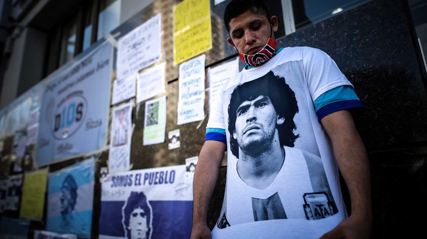 Maradona morreu esta quarta-feira. Foto: Ignacio Ronconroni/EPA