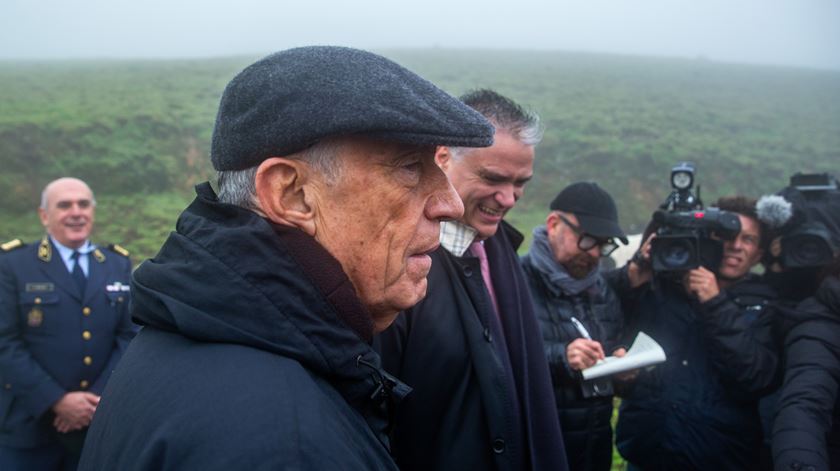 Marcelo Rebelo de Sousa, Presidente da República, na visita à ilha do Corvo, nos Açores, para a passagem de ano 2019-2020. Foto: Eduardo Costa/Lusa