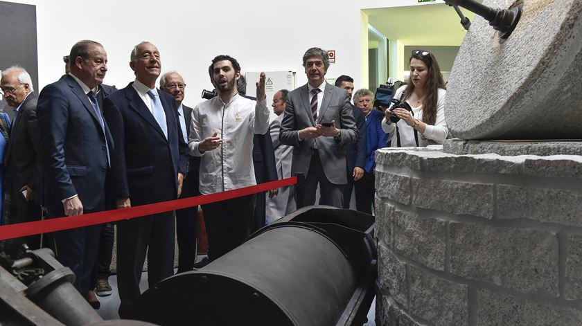 Marcelo Rebelo de Sousa, na inauguração do Museu do Azeite. Foto: Nuno André Ferreira/Lusa