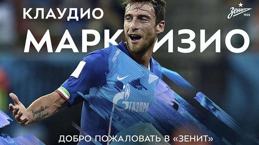 A experiência de Marchisio na Rússia não correu bem. Foto: Zenit