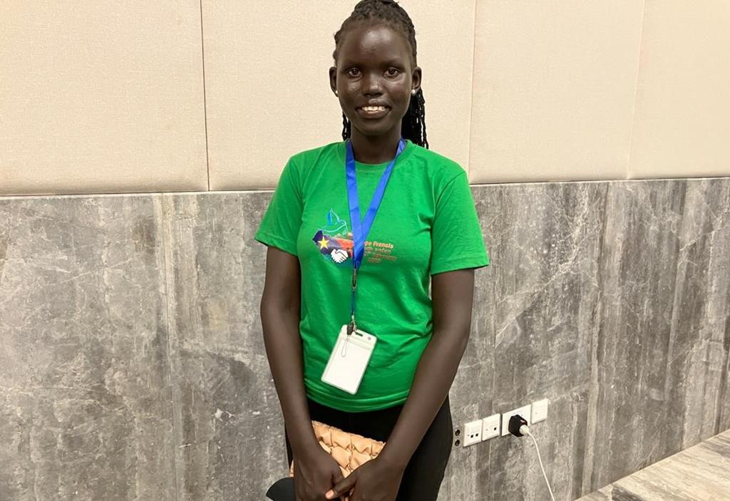 Martha Aiengath, peregrina do Sudão do Sul. Foto: Aura Miguel/RR 