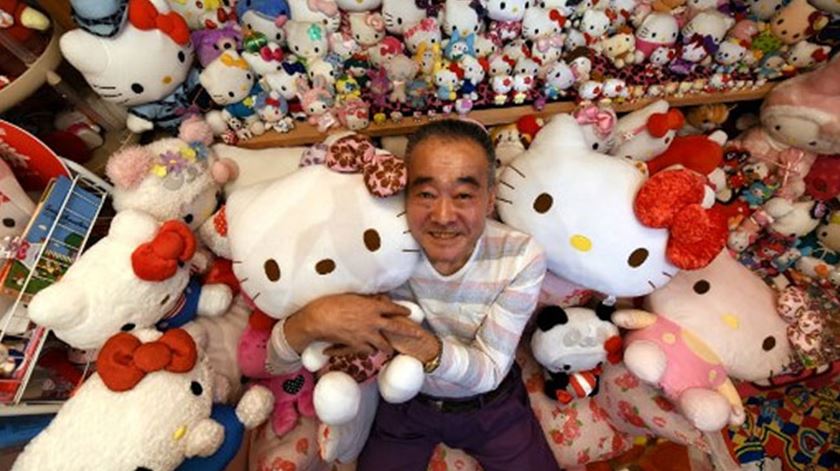Masao Gunji é obcecado pela Hello Kitty. Foto: DR