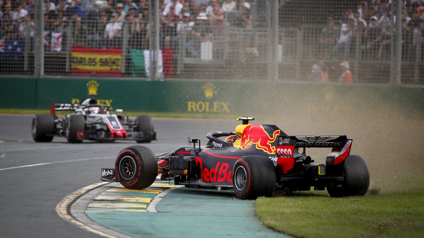 Verstappen não foi feliz em Albert Park, na Austrália. Foto: Diego Azubel/EPA