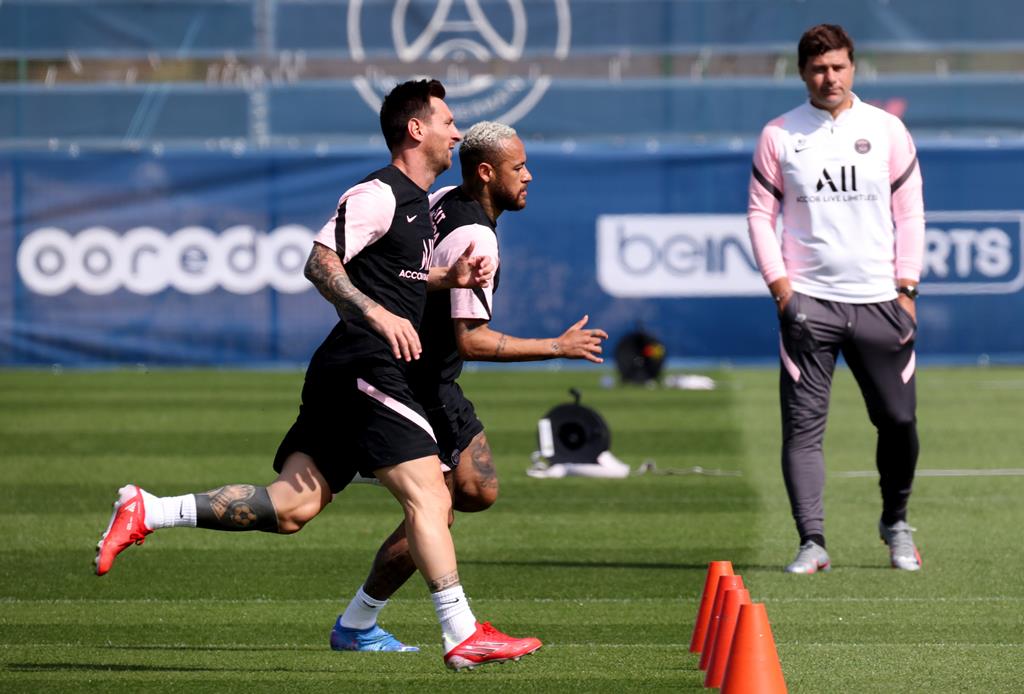 Pochettino já tem Messi à disposição nos treinos do PSG Foto: Pascal Rossignol/Reuters