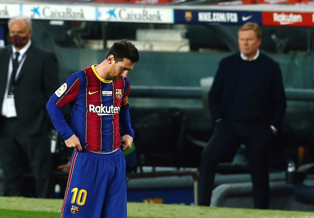 Messi é livre para negociar com qualquer clube para a próxima época. Foto: Enric Fontcuberta/EPA