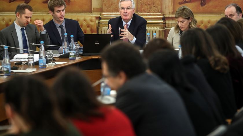 Michel Barnier no Parlamento em Lisboa. Foto: Mário Cruz/Lusa