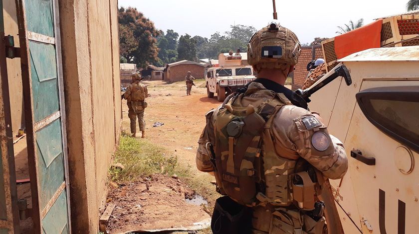 Militares portugueses na República Centro Africana. Foto: EMGFA