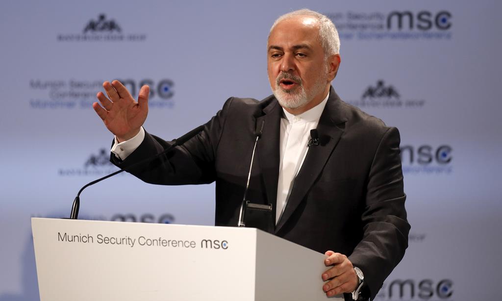 Mohammad Javad Zarif, ministro dos negócios estrangeiros do Irão. Foto: Ronald Wittek/EPA
