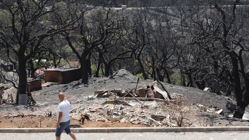O incêndio de Monchique destruiu 27.635 hectares. Foto: Miguel A. Lopes/Lusa