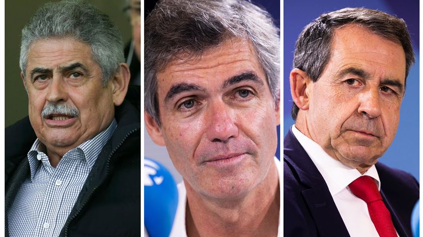 Luís Filipe Vieira, Noronha Lopes e Rui Gomes da Silva são candidatos à presidência do Benfica Foto: RR