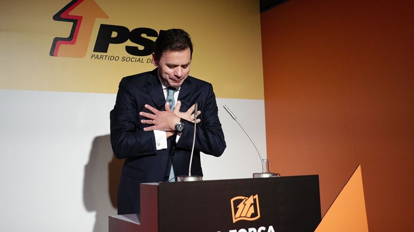 Montenegro candidato à liderança do PSD. Foto: Tiago Petinga/Lusa