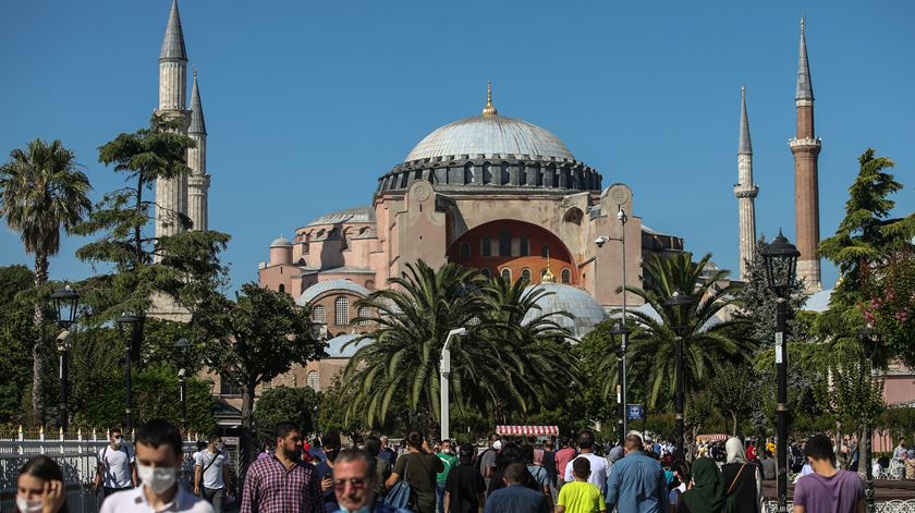 Hagia Sophia, em Istanbul. Foto: Erdem Sahim/EPA