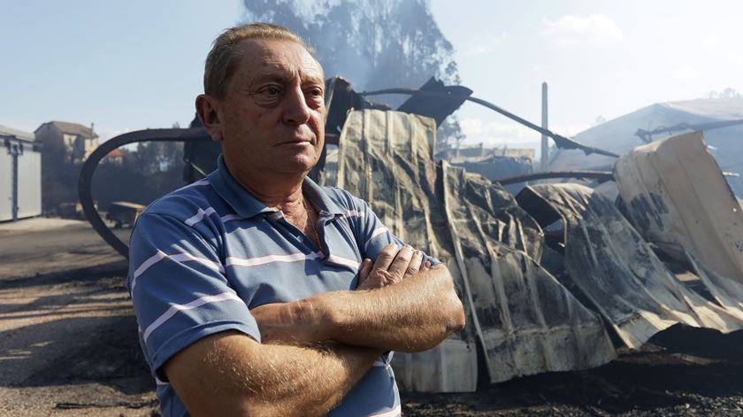 Nelson Barbeitos, um dos empresários afectado pelos fogos. Foto: Manuel Araújo/Lusa
